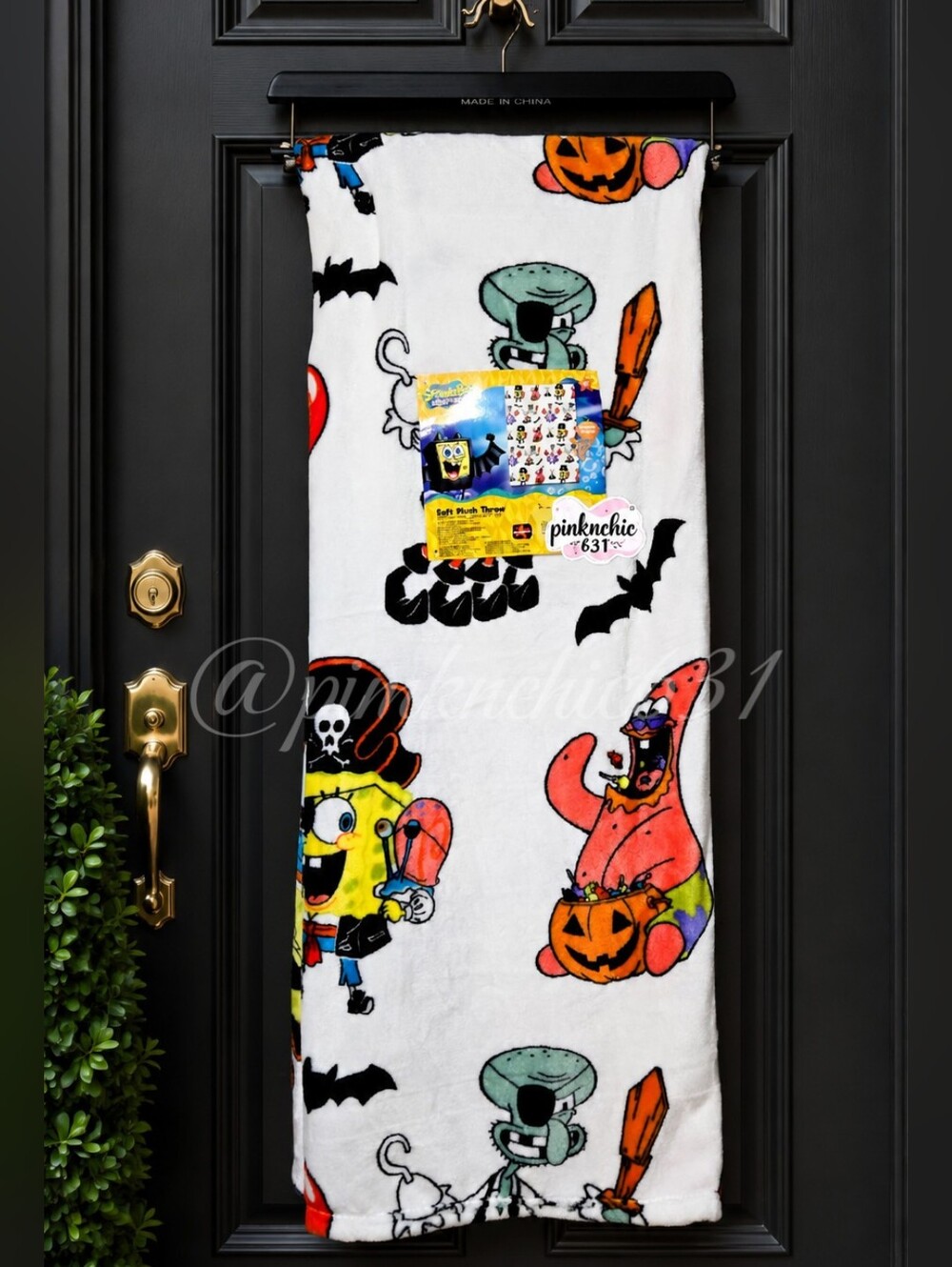 SpongeBob SquarePants Plush Halloween Pirates Throw Blanket